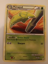 Pokemon 2010 HeartGold SoulSilver Metapod 46/123 Single Trading Card NM - £11.76 GBP