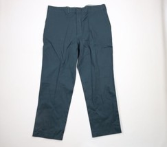 NOS Vintage 60s Streetwear Mens 44x32 Sanforized Cotton Wide Leg Pants Green USA - £77.86 GBP