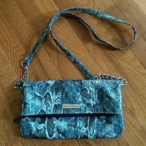 Sofia Vergara Faux Snakeskin Fold Over Shoulder Bag / Handbag - $13.99