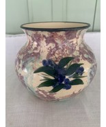 Signed Handmade Glazed Carved Clay Art Studio Pottery Vase Pot  ? &quot;Malnese&quot; - £12.77 GBP