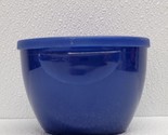 Tupperware Hanging Chip &amp; Dip Bowl with Lid #4626A-1 Blue 16 oz / 470 ml - £7.70 GBP