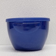 Tupperware Hanging Chip &amp; Dip Bowl with Lid #4626A-1 Blue 16 oz / 470 ml - £7.71 GBP