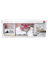 Target Bullseye Winter Tiered Tray Prop 5 Piece Set Ice Skating Winter V... - $13.29