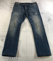 Burberry Brit Jeans Mens 36x32 Really 36x30 Swaine Button Fly Distressed - $59.39