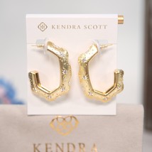 Kendra Scott Gold Holland CZ Cubic Zirconia Large Hoop Earrings NWT - $116.40 CAD