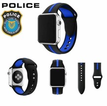 Police Blue Line Apple Watch Band 3 4 5 6 7 8 SE Ultra 40mm 41mm 42mm 44... - £6.11 GBP+