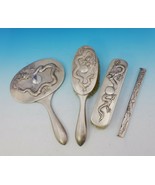 C.J. Co. Chinese Export Sterling Silver Dresser Set 4pc with Dragons (#3... - €849,92 EUR