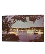 Postcard Reflections On Wychmere Harbor On Cape Cod Massachusetts Chrome... - $4.84