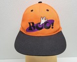 Halloween BOO! Ghost Embroidered Spooky Snapback Hat Orange Black - $14.75