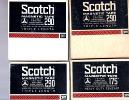Reel-to-Reel Scotch Magnetic Tape 290 (Lot of 4 Tapes) - $15.00