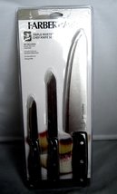  Farberware 3 Piece Triple-Riveted Chef Knife Set NIP - $18.99