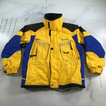 Vintage Salt Lake City Olympics Ski Jacket Mens Extra Small Yellow Blue ... - $46.39