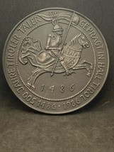 TRM Brand Vintage Austrian Heavy Medal Tirol Thaler 500th Anniversary - £17.52 GBP