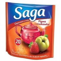 Saga Fruit Tea: Quince &amp; Strawberry Flavor 20ct. Free Shipping - £7.09 GBP