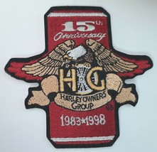 Harley Davidson Harley Owners Group 15 Anniversary 1983 - 1998 Sew on Pa... - $9.99