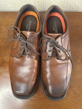 Rockport Men&#39;s Leather Dress/Casual Shoes &quot;trutech&quot; Size-9 Brown  - £14.85 GBP