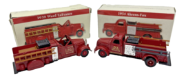 Set Of 2 1999 Ward LaFrance &amp; Ahrebs-Fox Fire Truck Readers Digest Die C... - $12.19