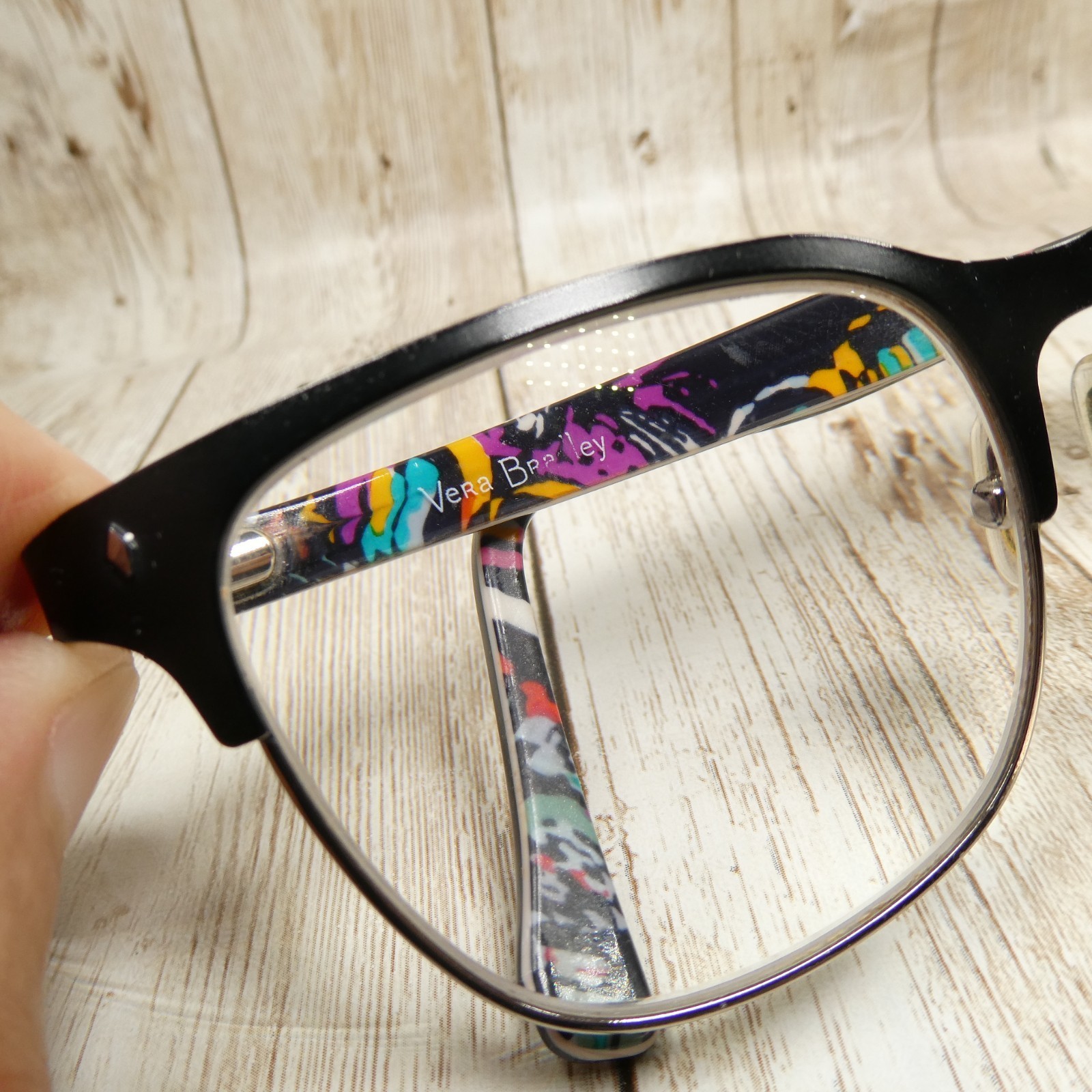 Vera Bradley Brynn Black Eyeglasses FRAMES w/Case - Butterfly Flutter 51-19-140 Item image 10