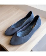 Skechers Cleo Memory Foam Stretch Knit Navy Ballet Flat Shoes 158022 Wom... - $29.30