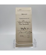 Antique Complaint AND Warrant Commonwealth of Pennsylvania #151 April 30... - $24.63