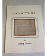 Vintage Artisan Embroidery Needlepoint Pattern Nancy Lawson Canvas Potpo... - $250.81 MXN