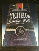 Vintage 1985 Michelob Classic Dark Beer Full Page Original Color Ad - 721 - £5.30 GBP