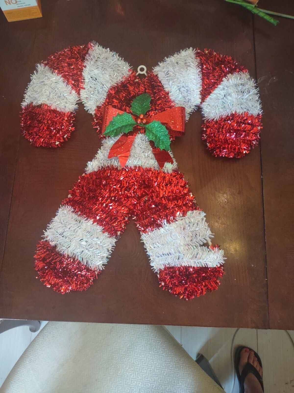 17&quot; Jumbo Candy Cane Decorative Christmas Hanging - $15.89