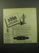 1950 British Railways Ad - In Britain travel means British Railways - £14.76 GBP
