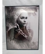 Framed Deanerys Game Of Thrones Charcoal Portrait 12&quot; X 16&quot; - £26.75 GBP