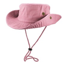 Light Pink Bucket Hat Camping Unisex Sun Summer 100% Cotton - $22.98