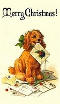 Merry Christmas - Dog Fridge Magnet #1 - £14.20 GBP