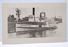 Ship Boat Postcard Seneca Lake Manhattan Riverboat William Reed Gordon 1979 - £11.05 GBP
