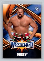 Rusev #WMR-35 2017 Topps WWE Road To Wrestlemania WrestleMania 33 Roster - £1.55 GBP