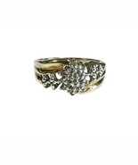 Diamond Women&#39;s Cluster ring 10kt Yellow Gold 449631 - $7,080.49 MXN