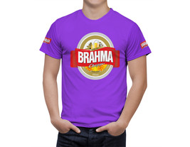 Brahma Beer Violet T-Shirt, High Quality, Gift Beer Shirt - £25.47 GBP