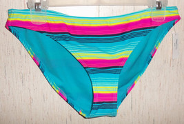 NWT WOMENS Gap Body BRIGHT MULTICOLOR STRIPE BIKINI SWIMSUIT BOTTOM   SI... - $18.65