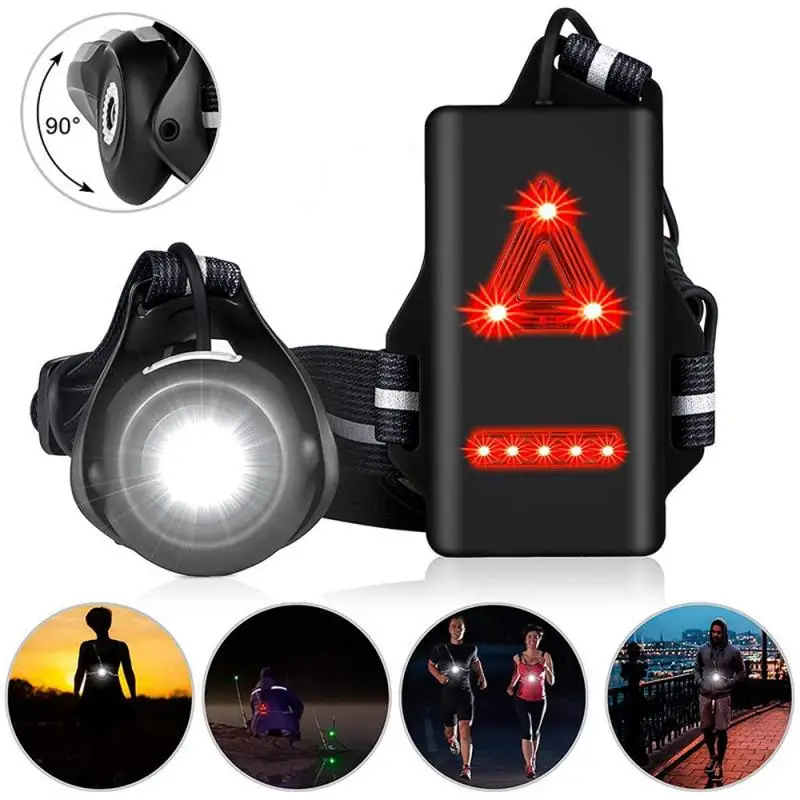 Outdoor Sport Running LED Night Lights Warning Lights USB Charge Chest Lamp - £8.63 GBP+