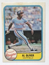 Al Oliver 1981 Fleer #626 Texas Rangers MLB Baseball Card - £0.74 GBP