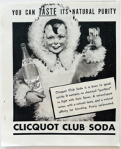 1938 Clicquot Club Soda Advertisement Carbonated Drink Mix Vintage E90D3 - $19.99