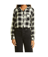 lolRails Hunter Plaid Button Up Shirt, Long Sleeve, 90’s Black/White, Sm... - $121.72 CAD