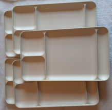 TUPPERWARE - Divided Dinner Trays / Plates- set of 5 - £19.98 GBP