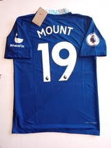 Mason Mount #19 Chelsea FC EPL Match Slim Fit Blue Home Soccer Jersey 2022-2023 - £71.92 GBP