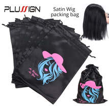 Plussign Satin Bags For Packageing Hair Big 10*14 Inch For Long Hair Ext... - $2.06+
