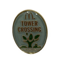 McDonald’s Tower Crossing Golden Arches Employee Crew Enamel Lapel Hat Pin - £4.73 GBP