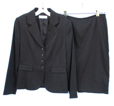 TAHARI Arthur S. Levine 2 PIece Skirt Suit Size 10 Geometric Jacquard Twill - £37.34 GBP