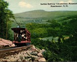 Incline Railway Uncanoonuc Mountain Manchester NH UNP DB Postcard L4 - $9.85
