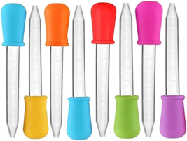 5Ml Liquid Droppers Medicine Silicone and Plastic Pipettes Eye Dropper with Bulb - £9.35 GBP
