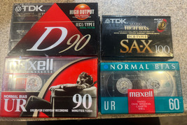 Maxell TDK Blank Cassette Tapes Lot of 11 - £26.46 GBP