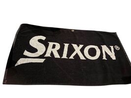 Srixon Golf Bag Towel Black White Cotton Logo Tournament Caddie Bag Acce... - $16.82