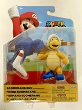 New Jakks 40745 World Of Nintendo Mario 4&quot; Boomerang Bro W/BOOMERANG Mini-Figure - £16.58 GBP